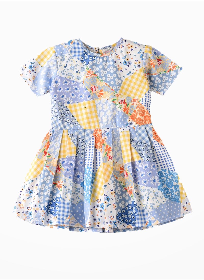 Jelliene Sunshine Blooms: Baby Girls' Floral Dress Comfort & Style for Every Adventure  - Image 1