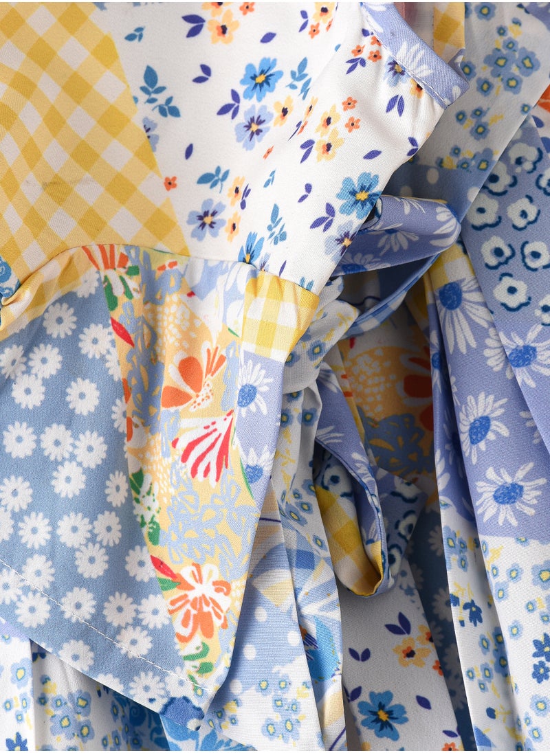 Jelliene Sunshine Blooms: Baby Girls' Floral Dress Comfort & Style for Every Adventure  - Image 4