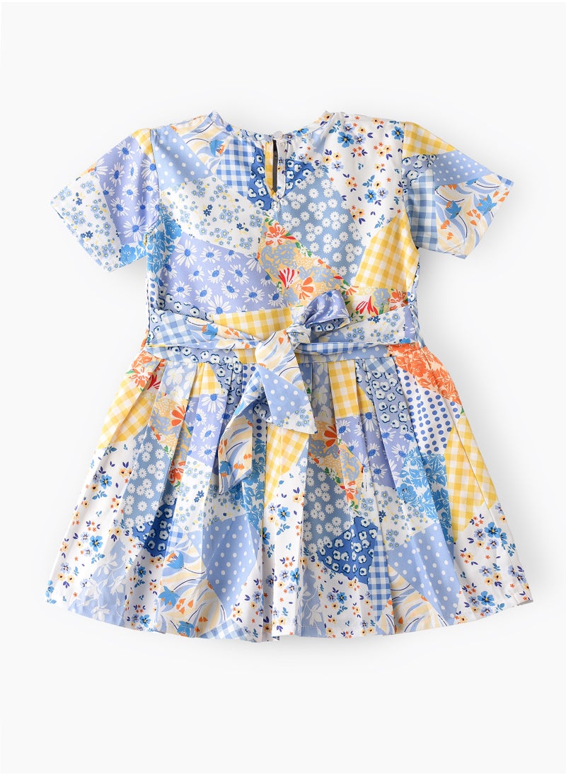 Jelliene Sunshine Blooms: Baby Girls' Floral Dress Comfort & Style for Every Adventure  - Image 2