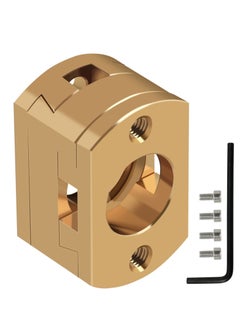 SYOSI Brass Z Axis Coupler, Dual Z T8 Lead Screw Upgrade Oldham Coupling, for Creality Ender 3 Pro V2 CR-10 CR-10S Pro 3D Printer Accessory T8 Lead Screw Hotbed(Pack of 2)  - Image 4