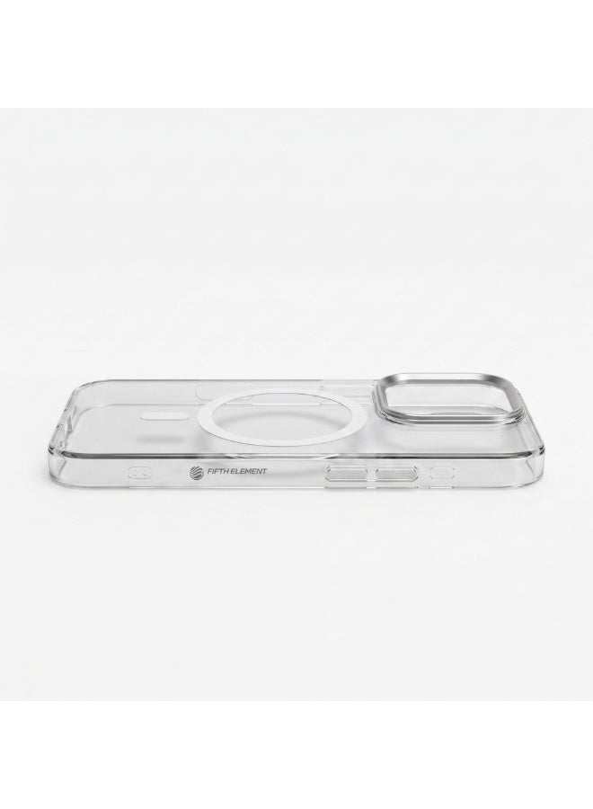 FIFTH ELEMENT CRYSTA Anti-Yellowing MagSafe Clear Case for iPhone 16 Pro, Shockproof Corners & Raised Screen Bezel – Transparent - Image 5