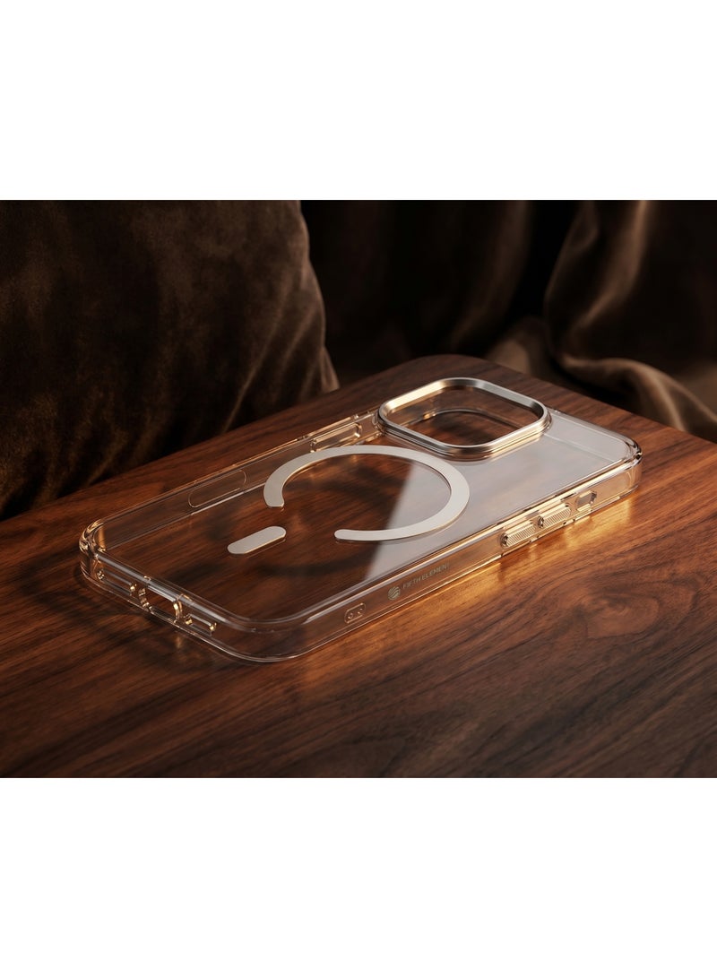 FIFTH ELEMENT CRYSTA Anti-Yellowing MagSafe Clear Case for iPhone 16 Pro, Shockproof Corners & Raised Screen Bezel – Transparent - Image 3