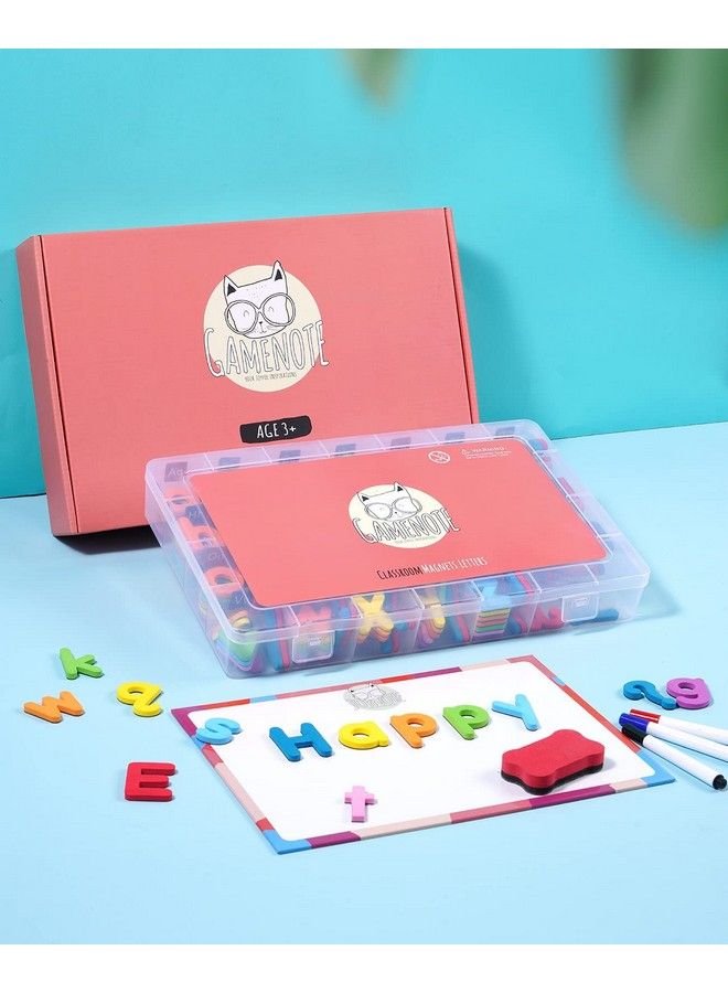Gamenote Classroom Magnetic Alphabet Letters Kit 234 Pcs With Double Side Magnet Board Foam Alphabet Letters For Preschool Kids Toddler Spelling And Learning Colorful - Image 5
