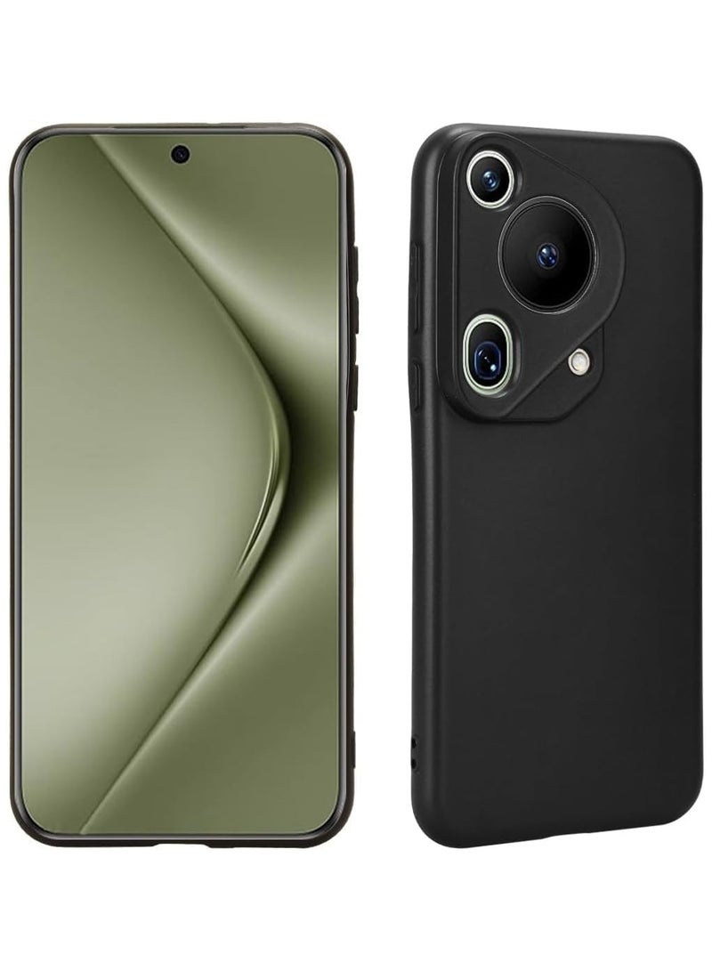 BGM Case for Huawei Pura 70 Ultra Soft Silicone TPU Flexible Slim Fit Matte Black Cover Precise cutouts compatible for Pura 70 Ultra - Image 1