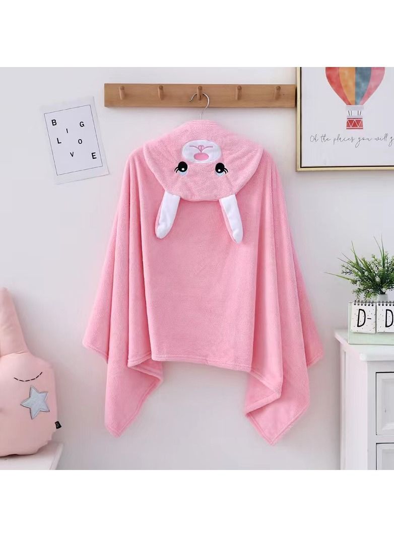 Loquat Cartoon Printed With Hood Fine Fiber Cloaks Bath Towels