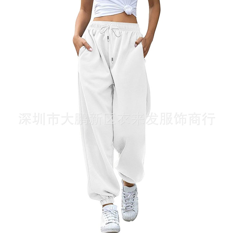 2021 Fashion Sweatpants Harlan Pockets Casual 16 Colors White