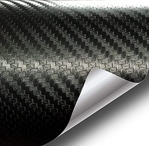 VViViD Black Carbon Fiber AirRelease Adhesive Vinyl Tape Roll 4 Inch x 20ft - Image 3