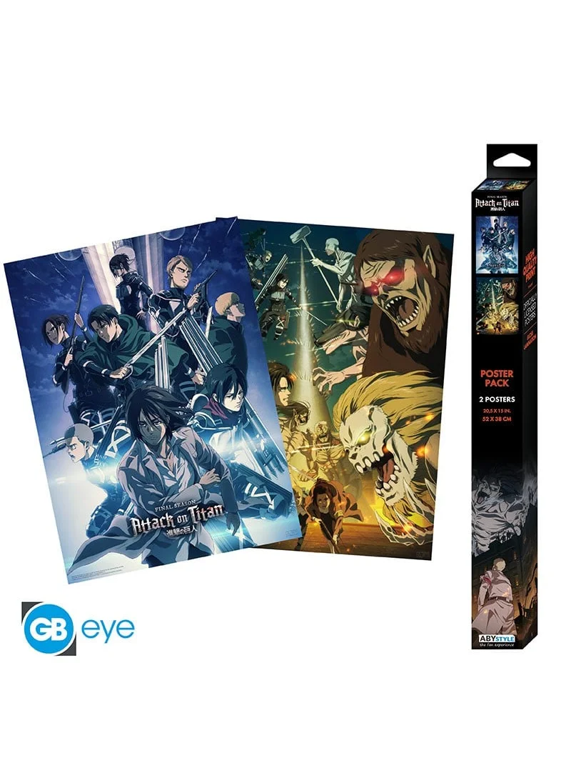 ABYstyle ABYstyle Attack On Titans - Set 2 - Set 2 Chibi Posters '52x38'