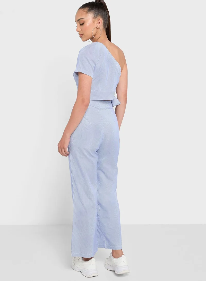 Ginger One Shoulder Top And Pant Set