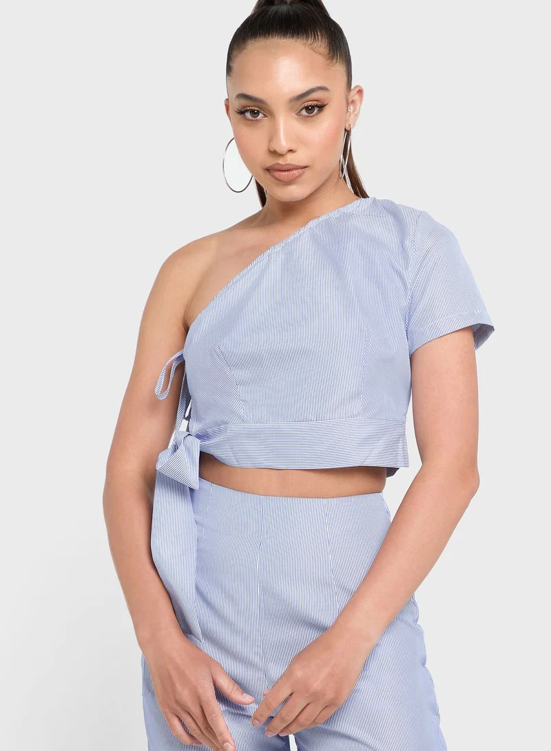 Ginger One Shoulder Top And Pant Set