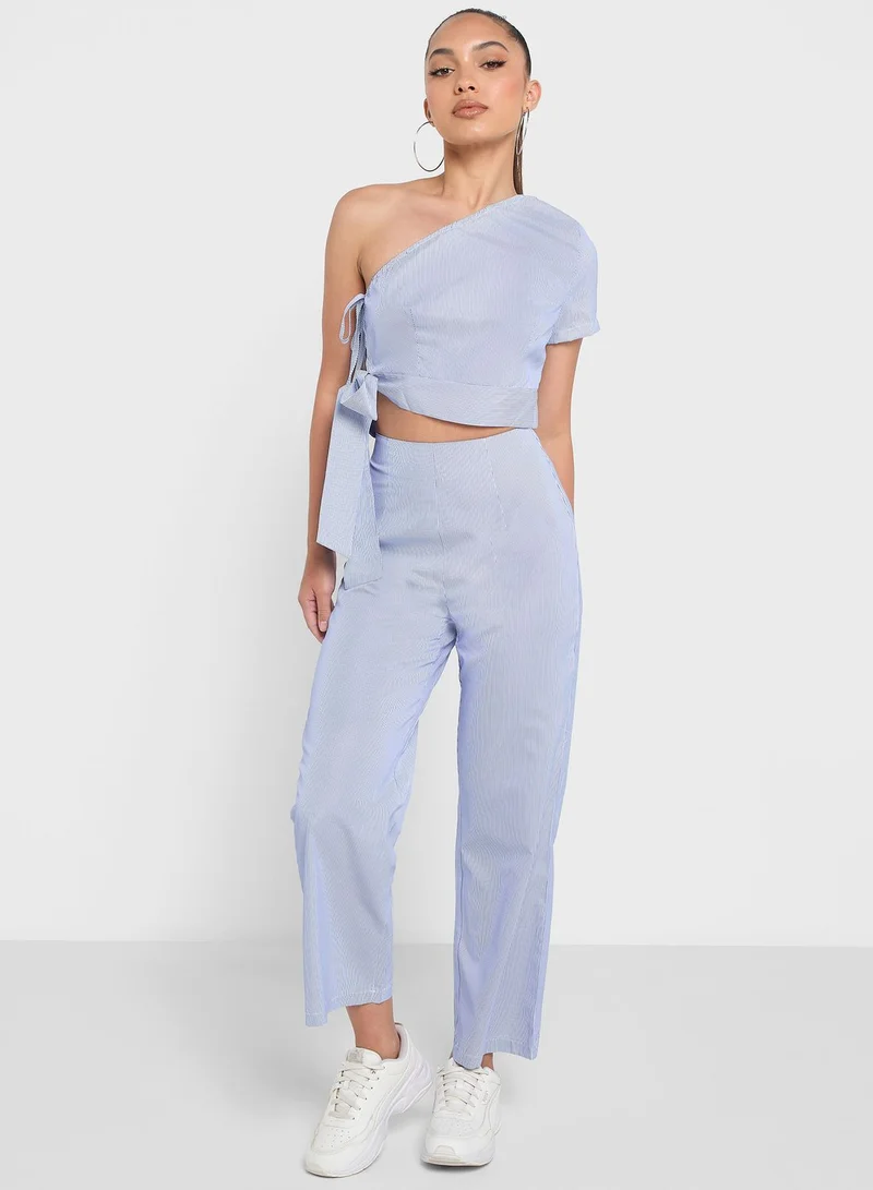 Ginger One Shoulder Top And Pant Set