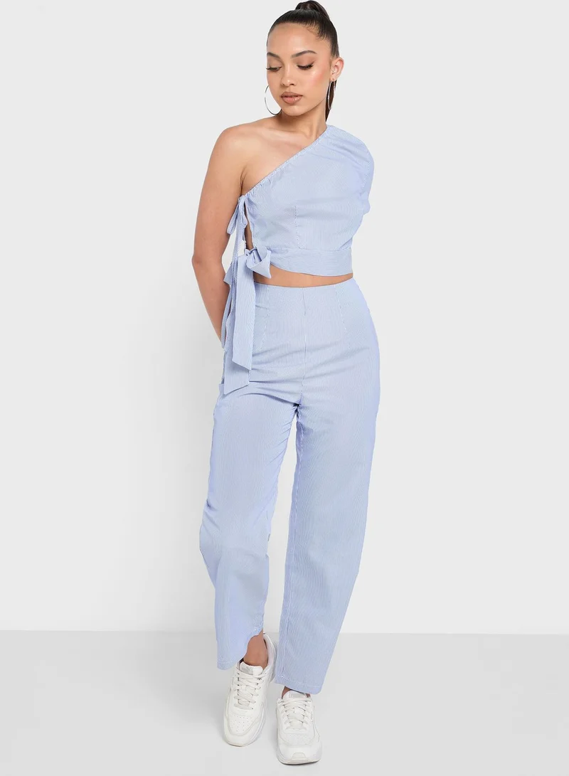 Ginger One Shoulder Top And Pant Set