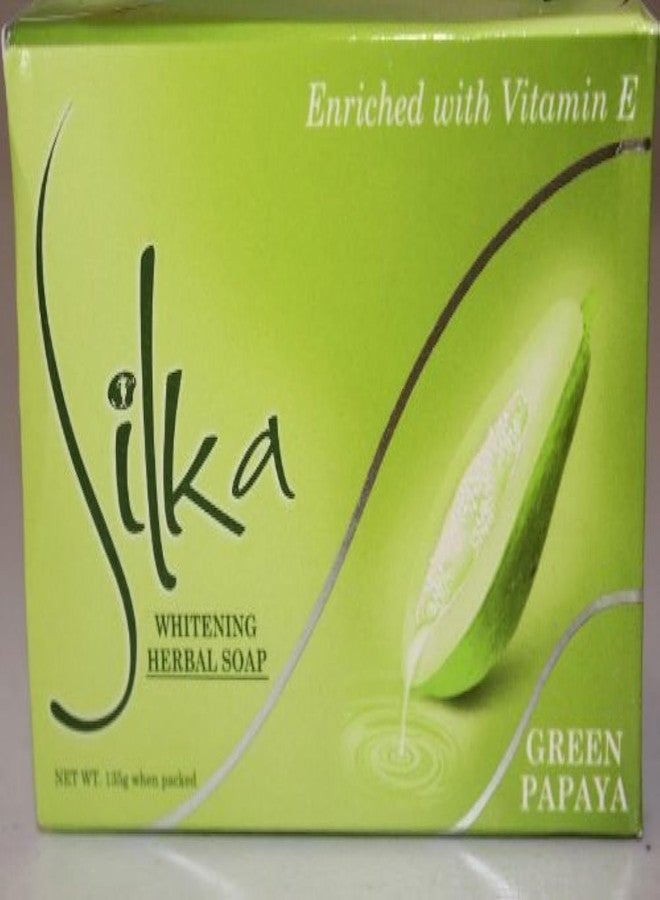 Silka صابون البابايا الخضراء والأعشاب من سيلكا 1 × 135 جرام