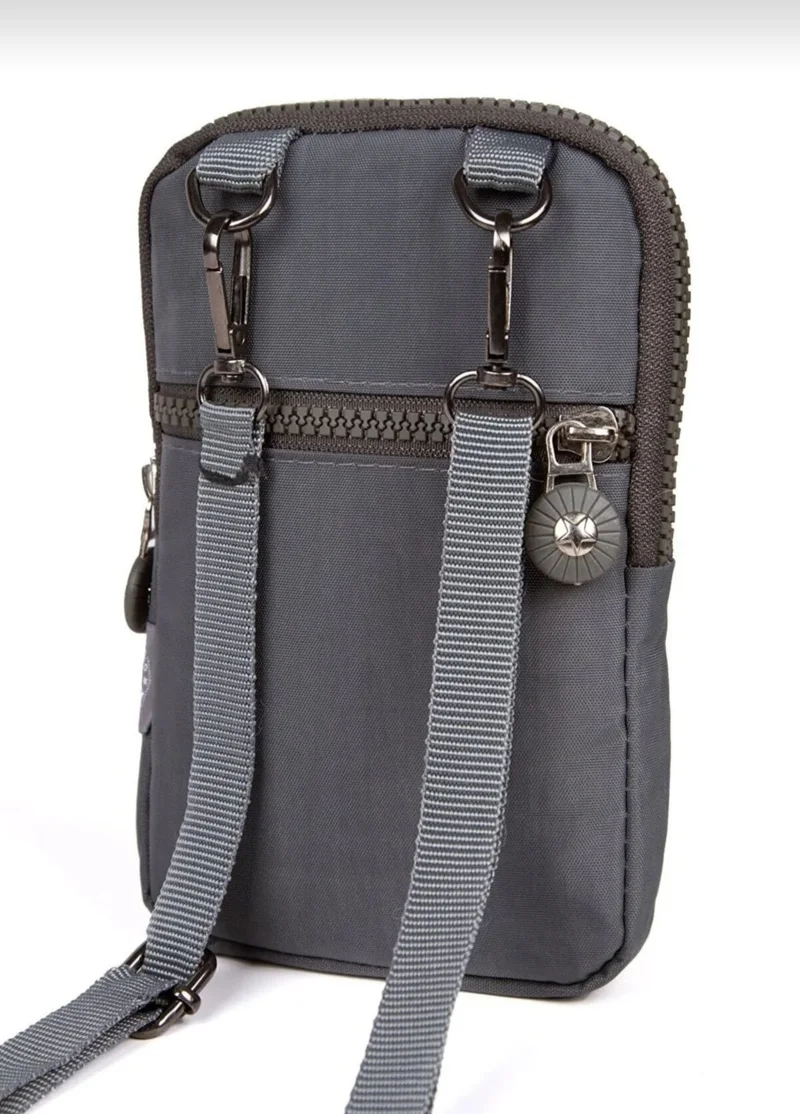 Anıl Bags Waterproof Crinkle Mini Bag Phone Wallet and Passport Cross Shoulder Bag with Neck Strap