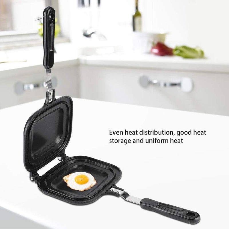 Srliya Non-Stick Even Heat Distribution Fry Pan, Quick Breakfast Maker, Toaster, with Comfortable Handle, Suitable for Gas, for Cakes and Toasted Sandwiches. - Image 2