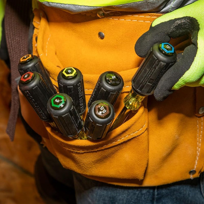 Klein Tools Nut Driver Set with Yellow and Black Grip - 6 Pieces - Image 4
