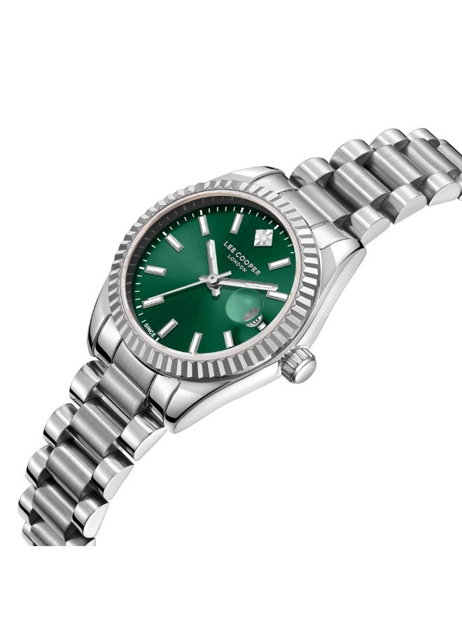 لي كوبر ساعة يد نسائية معدنية بعقارب . -  مم - Image 2