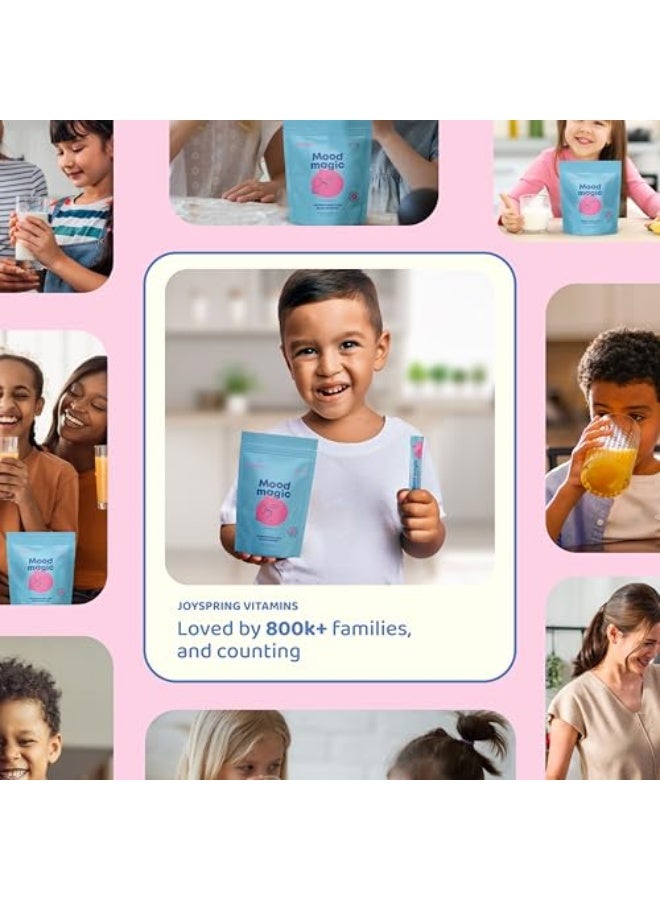 JoySpring Pixie Sticks with Saffron u0026 GABA for Kids | Mood Balance Supplements for Kids | Sugar-Free Powder Candy or Water Flavor Powder (25 Servings) - Image 4