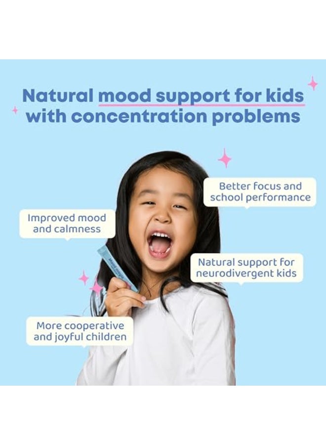 JoySpring Pixie Sticks with Saffron u0026 GABA for Kids | Mood Balance Supplements for Kids | Sugar-Free Powder Candy or Water Flavor Powder (25 Servings) - Image 2