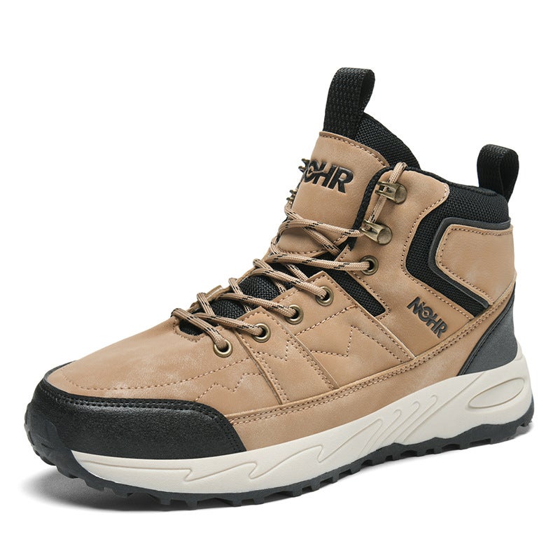 New Men'S Outdoor Hiking Shoes Autumn Hiking Thick-Soled Casual Shoes Couples High-Top Travel Sneaker Plus Size - Image 1
