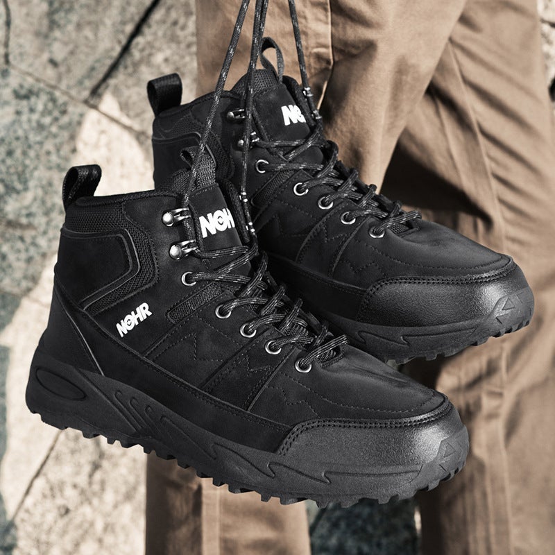 New Men'S Outdoor Hiking Shoes Autumn Hiking Thick-Soled Casual Shoes Couples High-Top Travel Sneaker Plus Size - Image 4