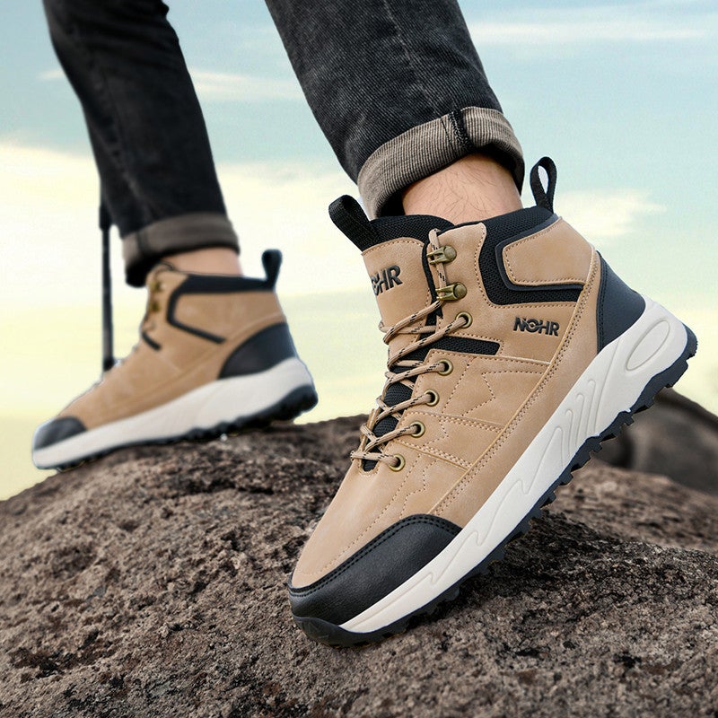 New Men'S Outdoor Hiking Shoes Autumn Hiking Thick-Soled Casual Shoes Couples High-Top Travel Sneaker Plus Size - Image 3