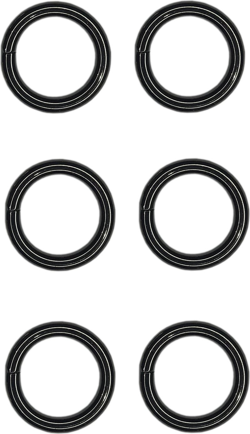 Ala Depo Ala Storage Ring 2cm (Without Spring) Bag Accessory 6 Pieces Black Color 