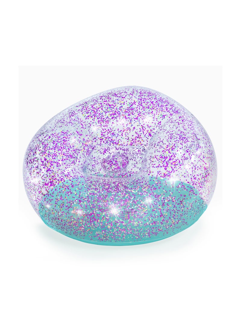 بست واي كرسي هوائي قابل للنفخ Glitter Dream من Bestway® مقاس 45 بوصة × 44 بوصة × 26 بوصة/1.14 متر × 1.12 متر × 66 سم 75115 - Image 1