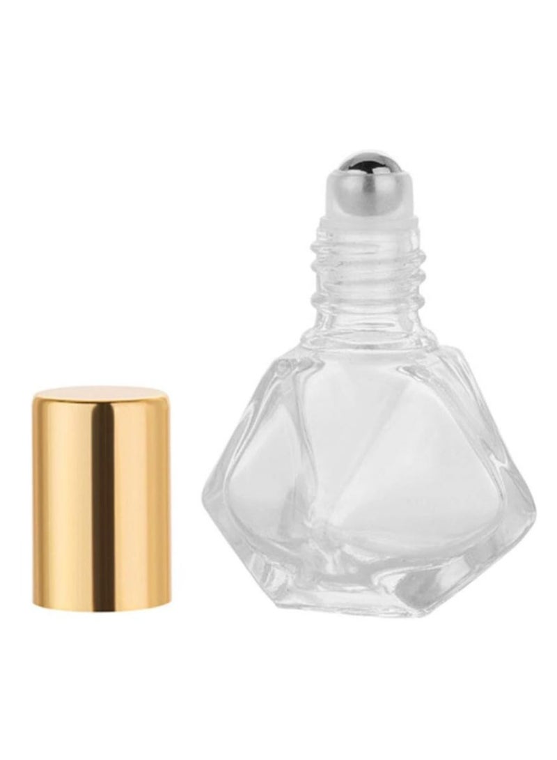 Oasisgalore 10 PCS Mini 8ml Clear Glass Roller Bottles - DIY Travel Essential Oil Bottles with Gold Caps.  - Image 5