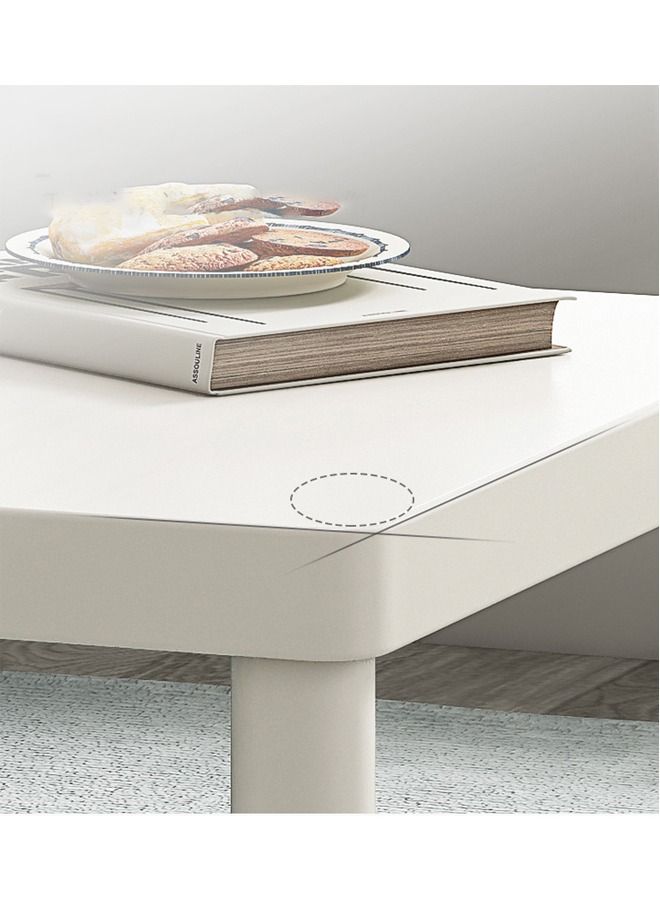 كيكي طاولة جانبية 48 × 48 سمطاولة قهوة مربعة بسيطة لغرفة النوم وغرفة المعيشة - Image 4