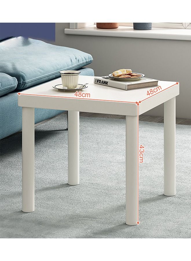 كيكي طاولة جانبية 48 × 48 سمطاولة قهوة مربعة بسيطة لغرفة النوم وغرفة المعيشة - Image 1
