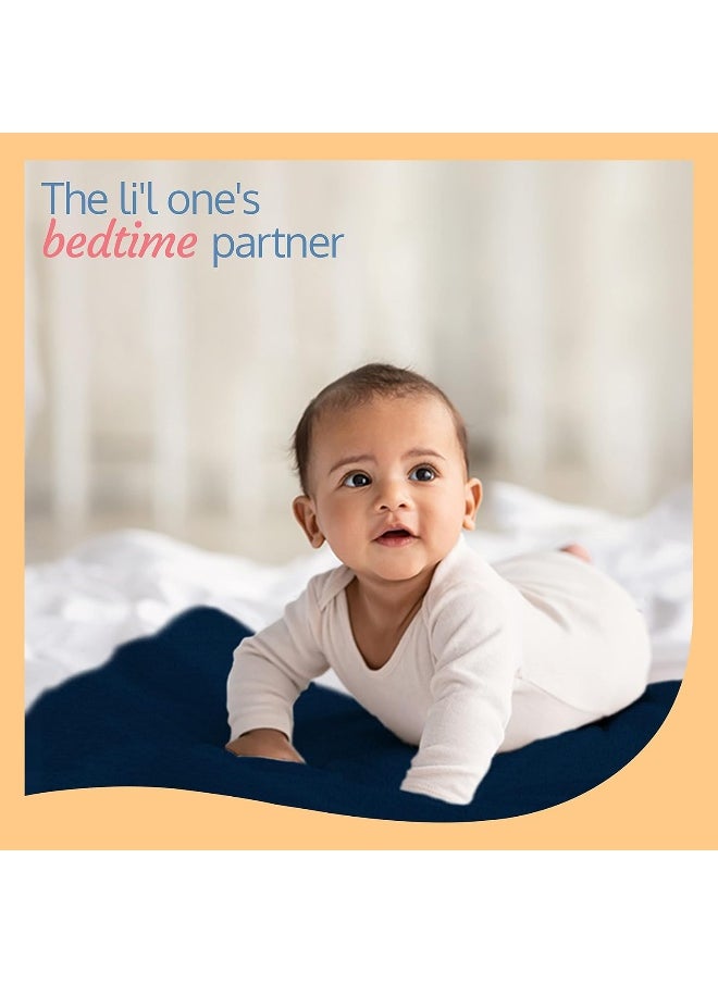 Luvlap Luv Lap Instadry Anti-Piling Fleece Extra Absorbent Quick Dry Sheet for Baby, Baby Bed Protector, Waterproof Baby Sheet, Small Size 100x140cm, Pack of 1, Navy Blue  - Image 2