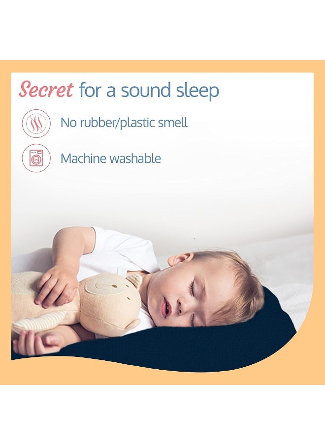 Luvlap Luv Lap Instadry Anti-Piling Fleece Extra Absorbent Quick Dry Sheet for Baby, Baby Bed Protector, Waterproof Baby Sheet, Small Size 100x140cm, Pack of 1, Navy Blue  - Image 4