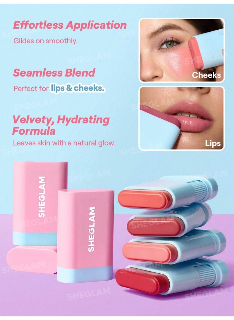 SHEGLAM Glass Glow Blush Stick - 15g Stunner - Image 5