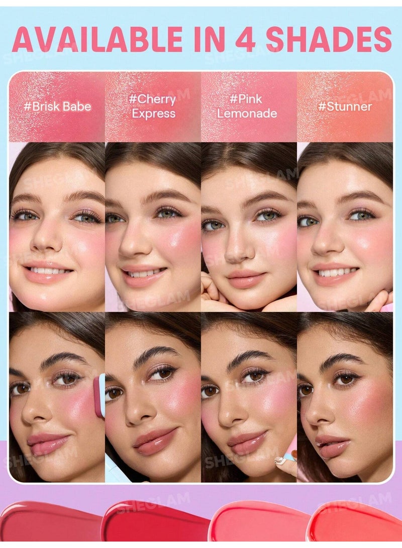 SHEGLAM Glass Glow Blush Stick - 15g Stunner - Image 2