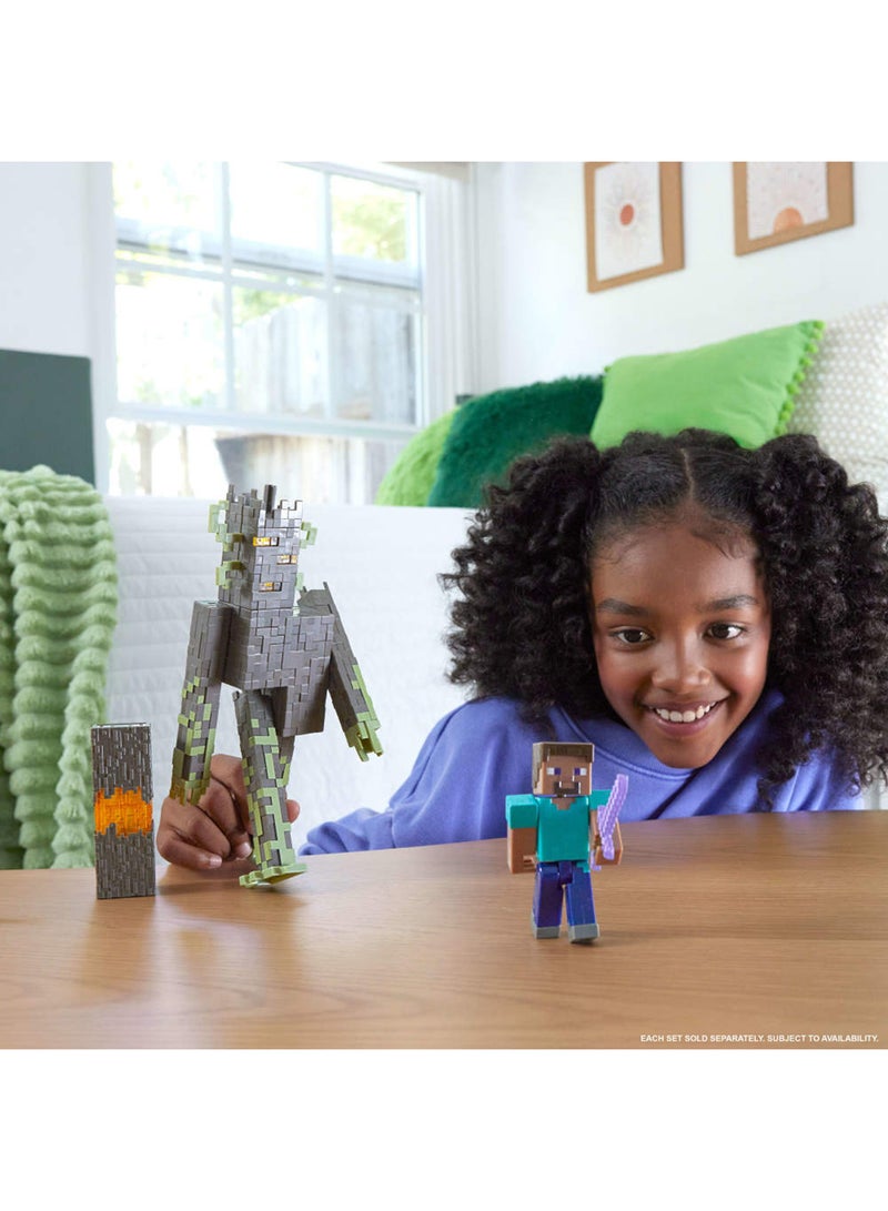 MINECRAFT The Creaking Action Figure with Interactive Lights, Sounds & Croaking Heart Accessory, 8-inch Collectible Toy - Image 2