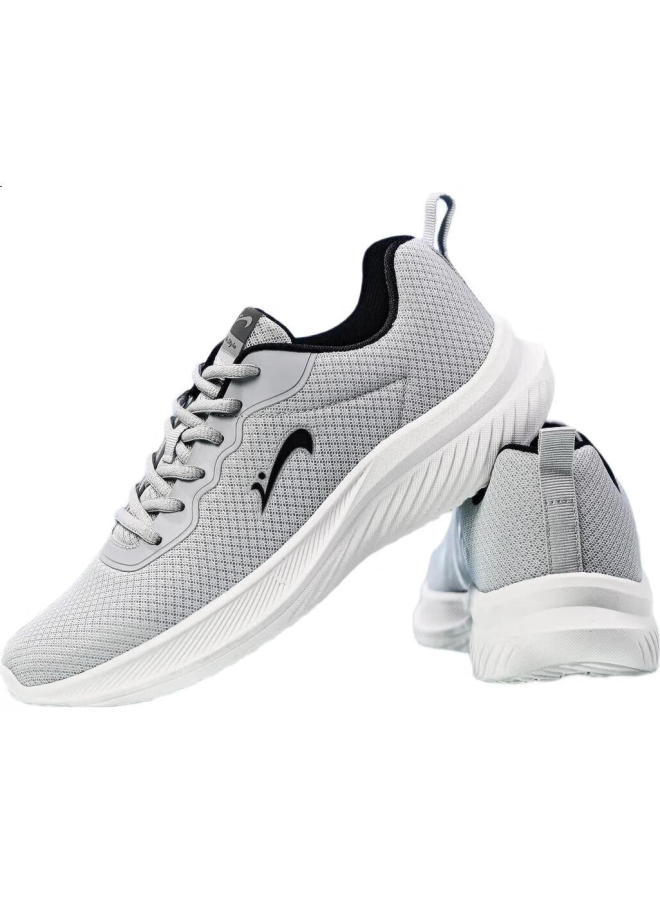 Noble bird Guirenniao Men'S Sneakers Breathable Casual Shoes, Mesh Upper, Ultra-Light Running Shoes, Shock-Absorbing Running Shoes For Men, Light Gray, Size 42 - Image 3