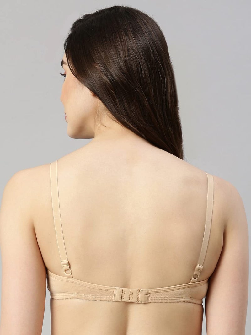 Enamor A039 Perfect Coverage Stretch Cotton T-Shirt Bra- Padded, Wirefree & Medium Coverage Skin - Image 2