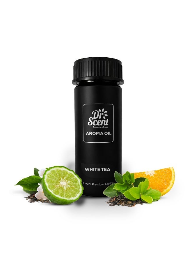 Dr Scent Breeze of Joy, Diffuser Aroma Oil White Tea | Tranquil Blend of Green Tea, Bergamot, Sicilian Orange, and White Tea Notes for a Serene Ambiance (170ml) - Image 1