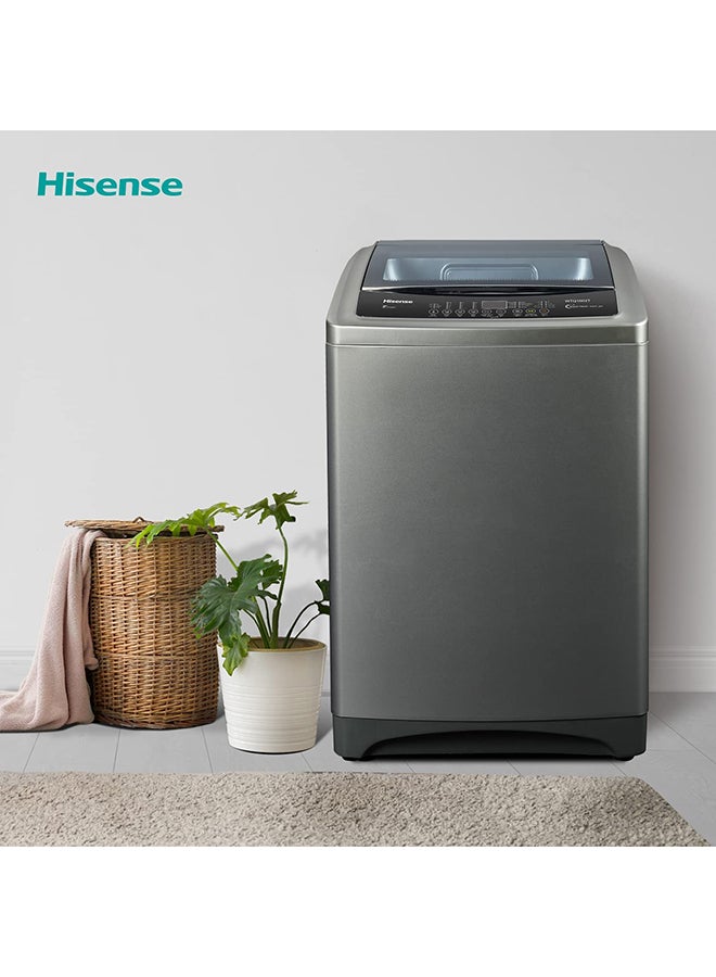 Hisense Top Load Washing Machine 16 L 81.7 kW WTQ1602T Titanium/Black/Grey - Image 4