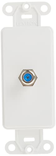 Leviton F Connector, Decora Insert, 40681-W, White - Image 3