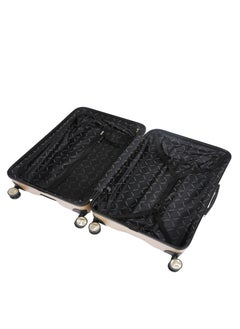 bebe BEBE Ellise Hardside Luggage on Wheels for Unisex | Ultra Lightweight ABS on with Spinner Wheels 4 Color Gold  - Image 3