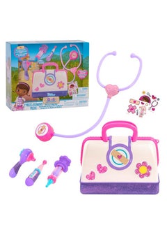 Doc McStuffins DOC MCSTUFFINS Disney Junior Toy Hospital Doctor's Bag Set, 7-piece Dress Up and Pretend Play Doctor Kit, Officially Licensed Kids Toys for Ages 3 Up  - Image 1