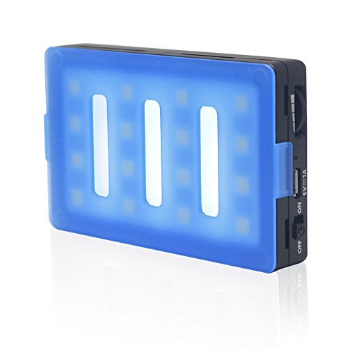 Venidice LUX-1600 Mini LED Video Light Panel On Camera Light Portable CRI95 Bi-Color with 16 LED Dimmable Bulbs for DSLR Camera Mobile Phone Camcorder Lighting - Image 1