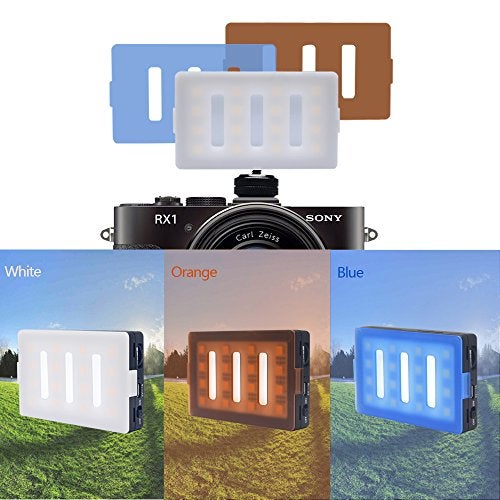 Venidice LUX-1600 Mini LED Video Light Panel On Camera Light Portable CRI95 Bi-Color with 16 LED Dimmable Bulbs for DSLR Camera Mobile Phone Camcorder Lighting - Image 2