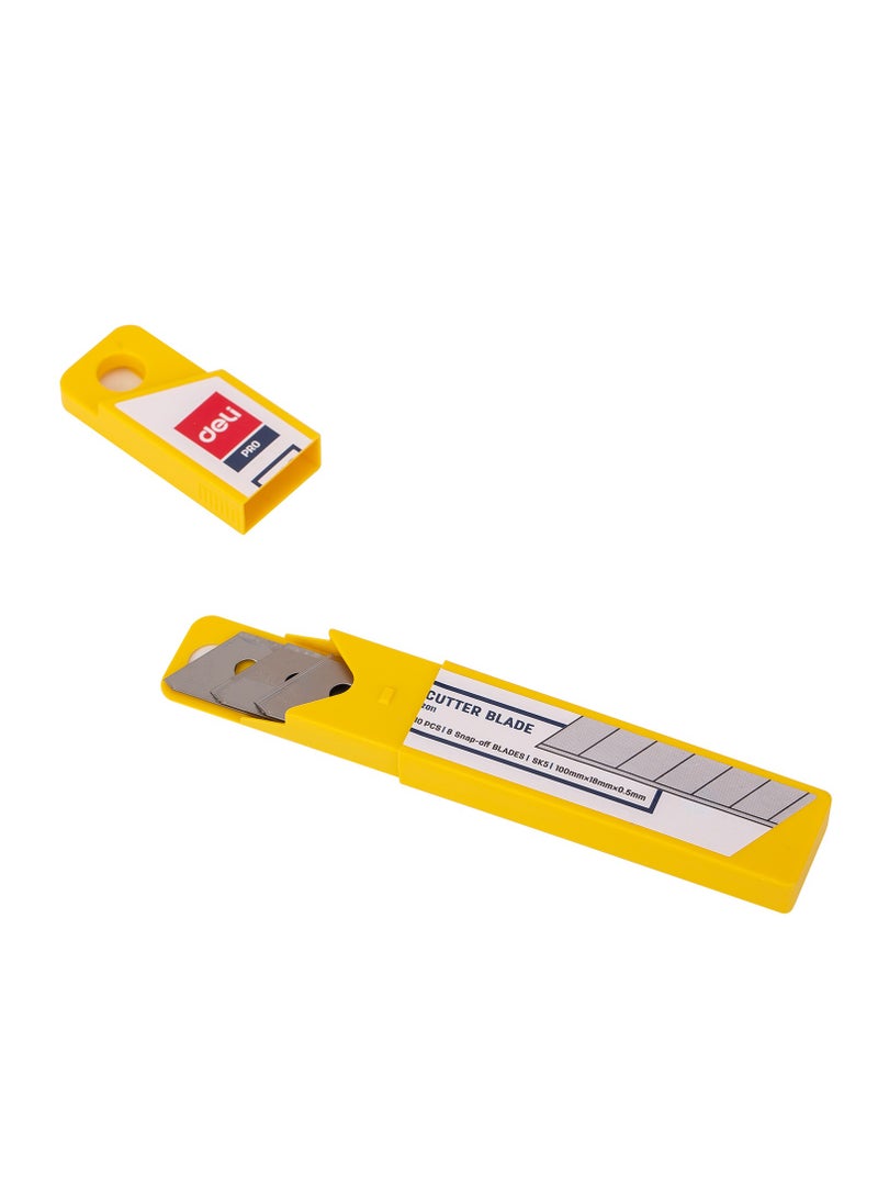 Deli E2011 Cutter Edge 鈥?8 Snap-Off SK5 Steel Edges, Easy Access Packaging, Silver - Image 4