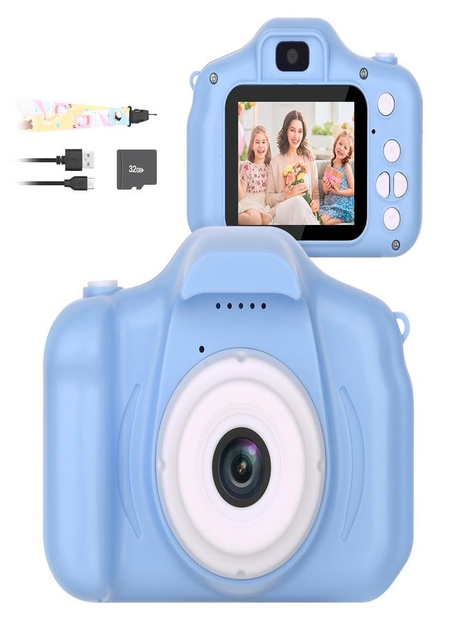 Mafiti Kids Camera,26MP HD Mini Selfie Digital Camera for Kids,Toddler Camera1080P Video,Outdoor Toy for Holiday,Birthday Xmas Gift for 3-8 Years Old Girl Boy,Blue - Image 1