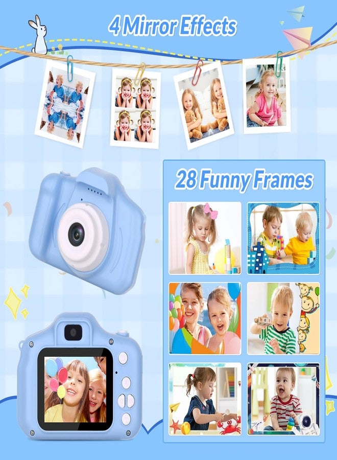 Mafiti Kids Camera,26MP HD Mini Selfie Digital Camera for Kids,Toddler Camera1080P Video,Outdoor Toy for Holiday,Birthday Xmas Gift for 3-8 Years Old Girl Boy,Blue - Image 5