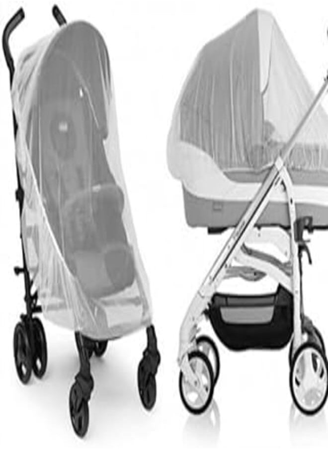 Generic Mosquito Net Universal Stroller and Prams Mesh Fabric Fina Protects Baby from Insects fine mesh Sturdy Washable and transportable Baby Cot Travel Cot (TCS-05) 