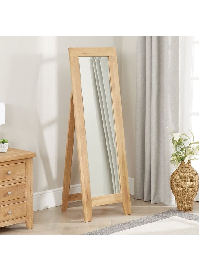 Art Wood Stand Mirrors Light Wooden  4X175X55 Cm 